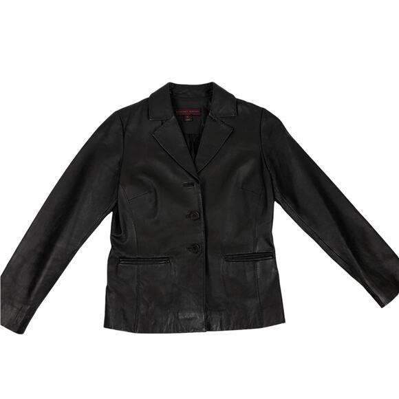 Margaret Godfrey Brown Leather Jacket Small - Picture 3 of 10